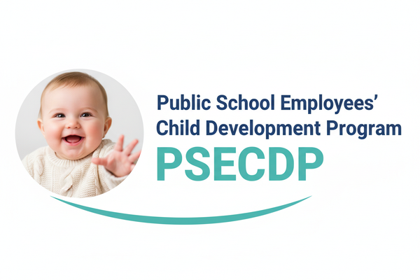 PSECDP stacked logo with baby